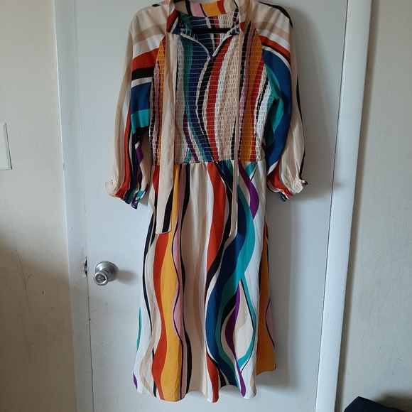 Abstract print NY$CO maxi top - Picture 3 of 7